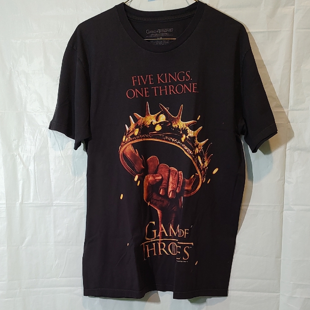 Game of Thrones Black Graphic T-Shirt SIZE L